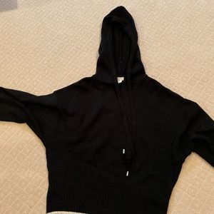 Cashmere style hooded sweater
